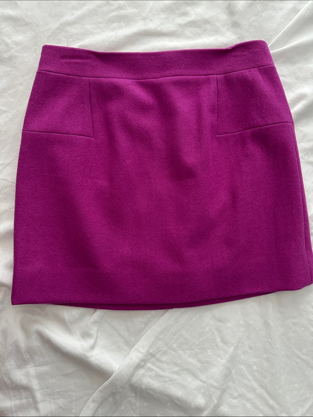 J. Crew Magenta Straight Mini Skirt